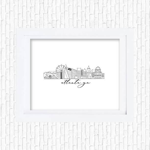 Studio Miller - Wholesale Art Print - Atlanta Skyline Art Print