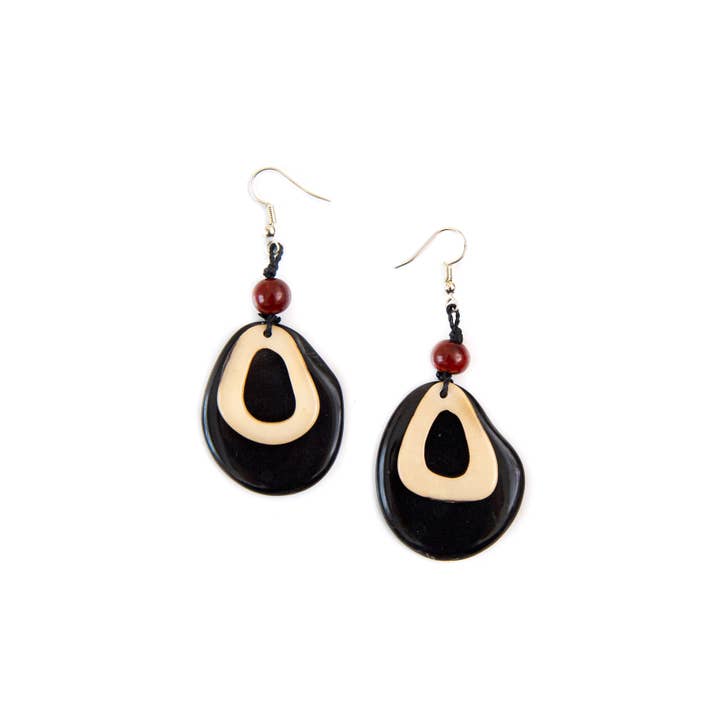 Organic Tagua Jewelry - Wholesale Dangle Earrings - Solange Earrings