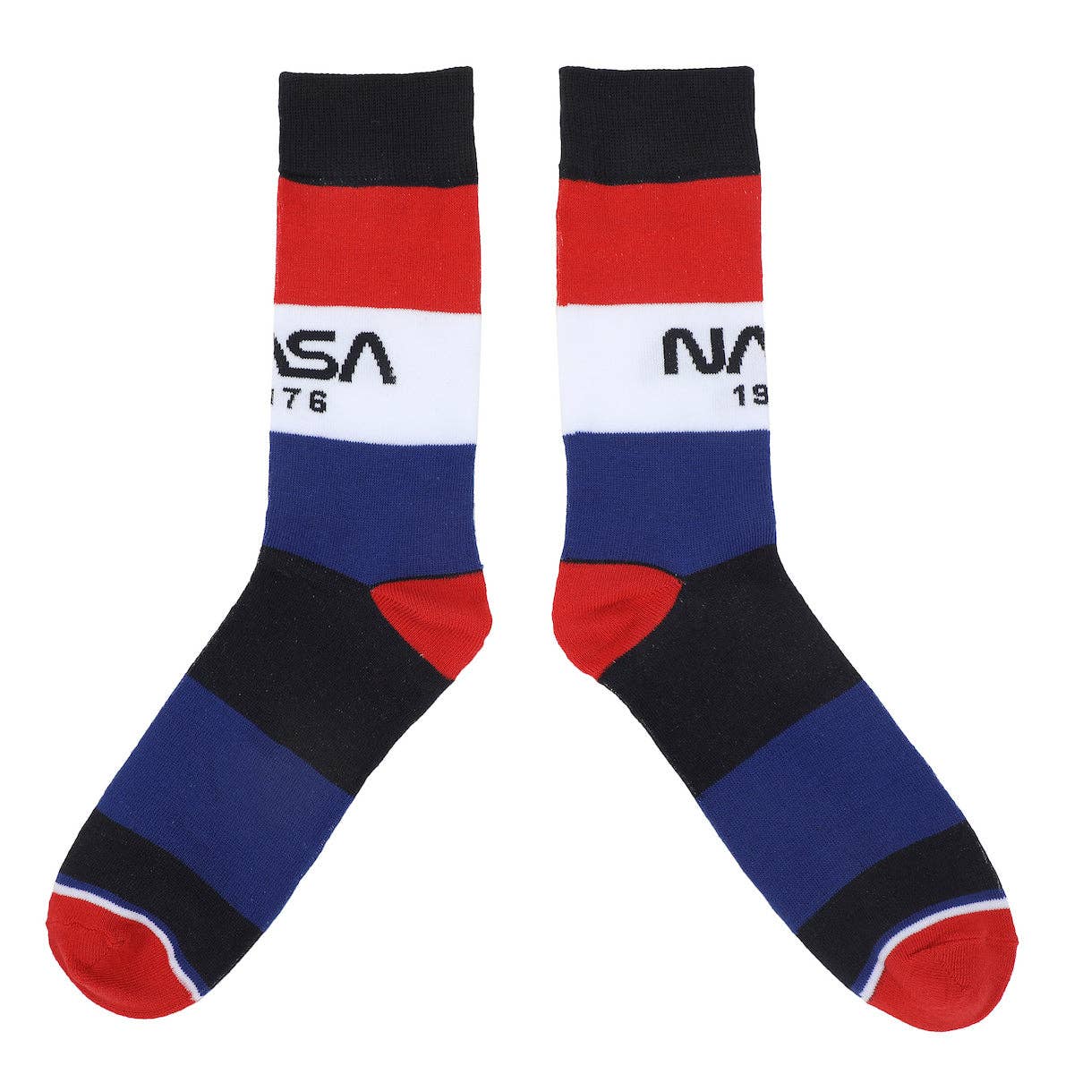 Bioworld Merchandising - Wholesale Socks - Men's - Nasa Astronauts Adult 5-Pair Casual Crew Socks5