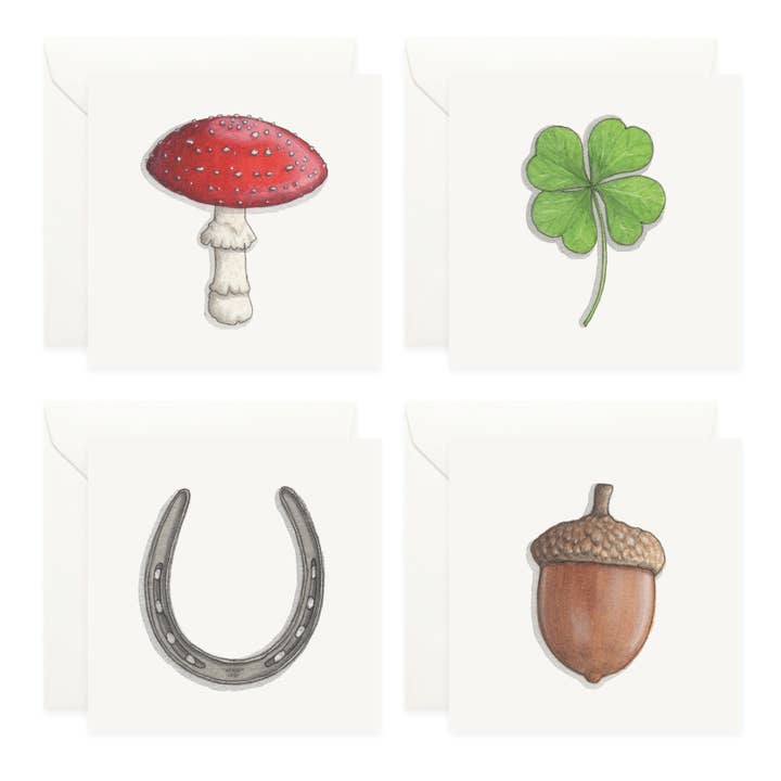 Yeesan Loh - Wholesale Stationery/Notecard Set - Mini Cards Set / Lucky Charms2