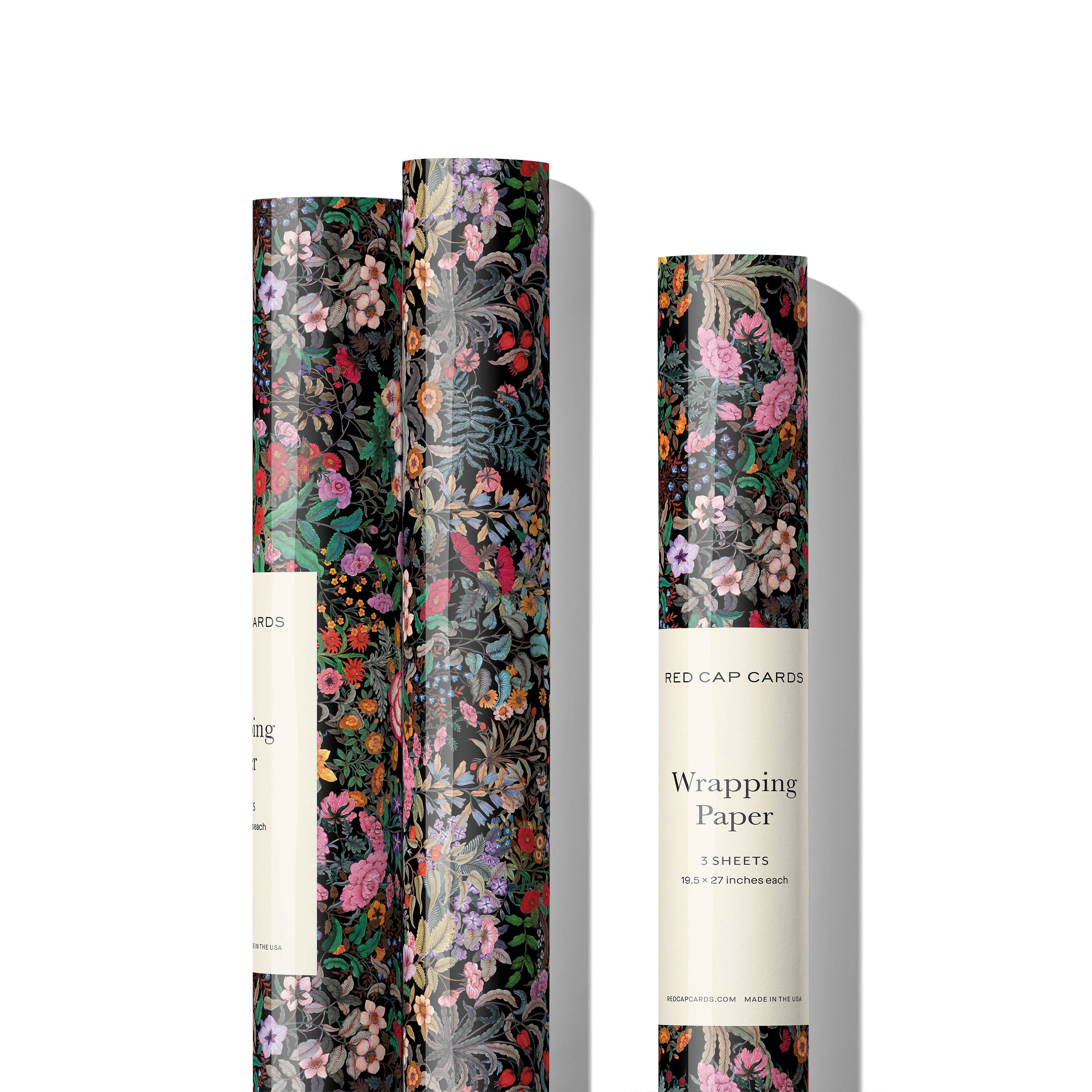 Red Cap Cards – papel de embrulho por atacado – Papel de embrulho preto0