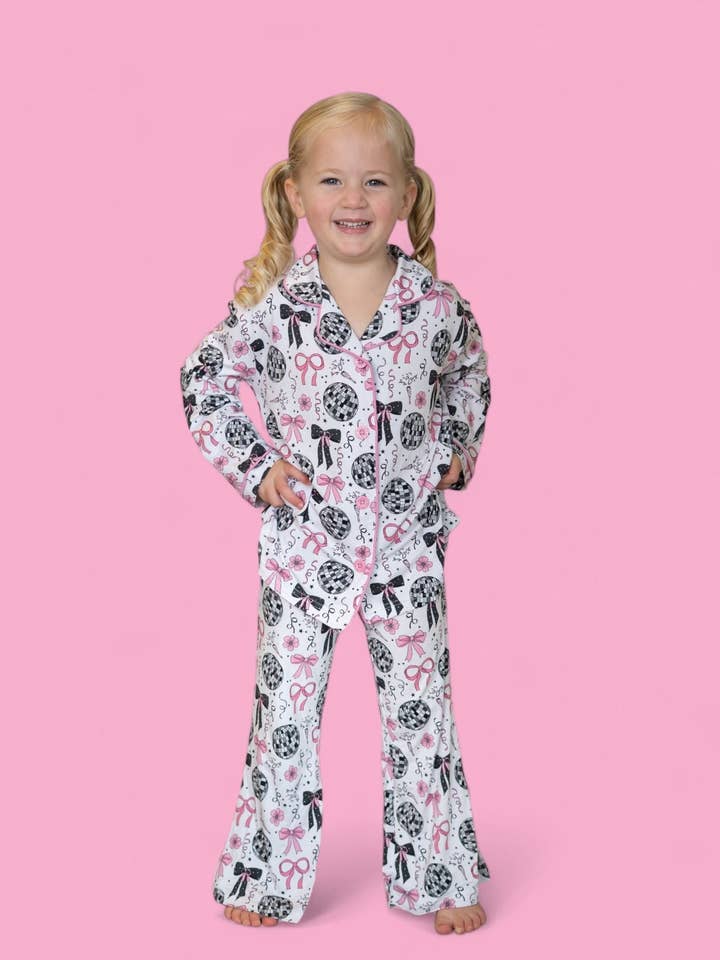 Dream Big Little Co. - Wholesale Sleepwear Set - Kids - MIDNIGHT DISCO DARLING DREAM GIRL'S FLARE SET13