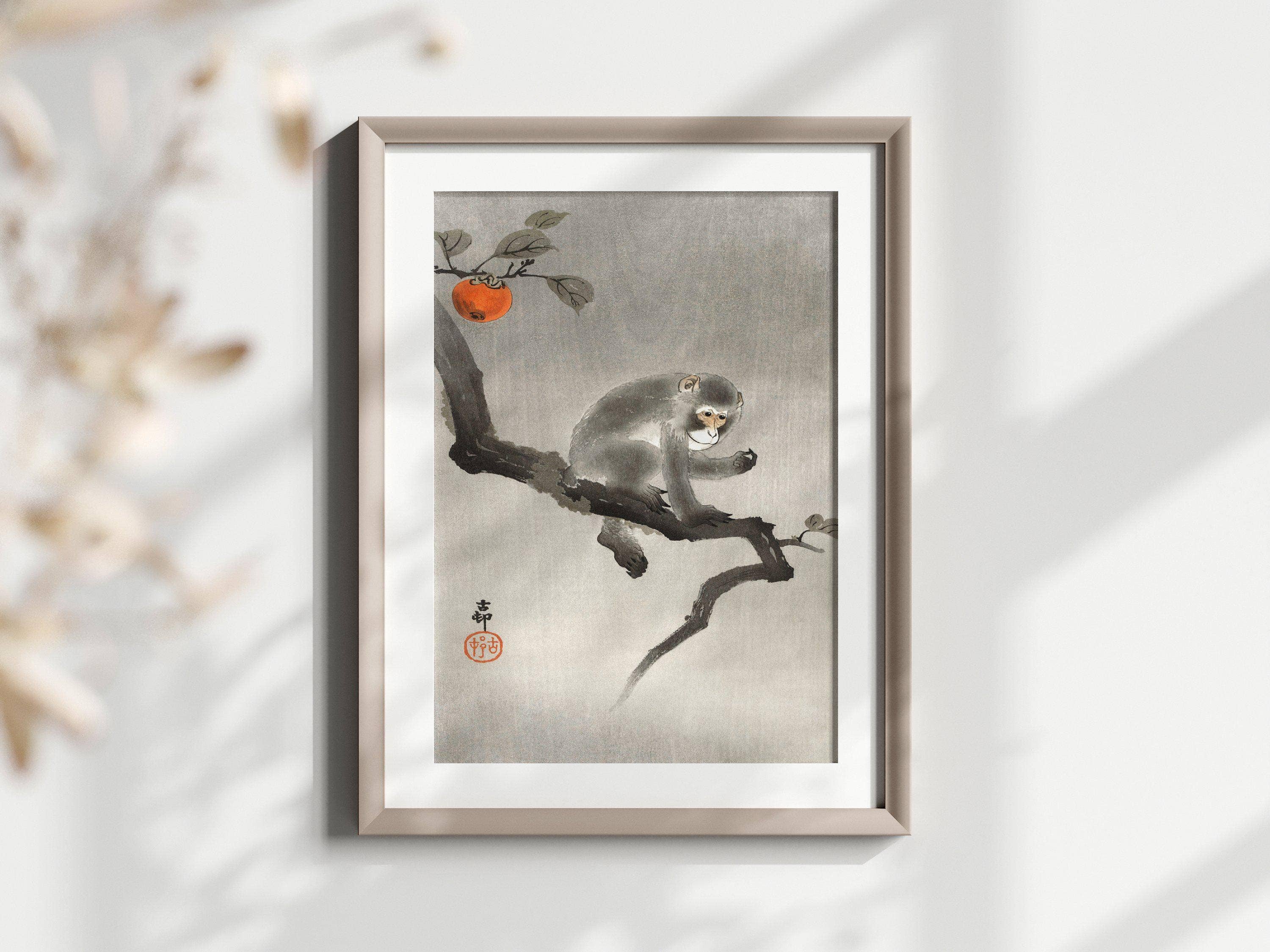 Vintage Wall Graphics - Wholesale Poster - Peinture traditionnelle de singe chinois0