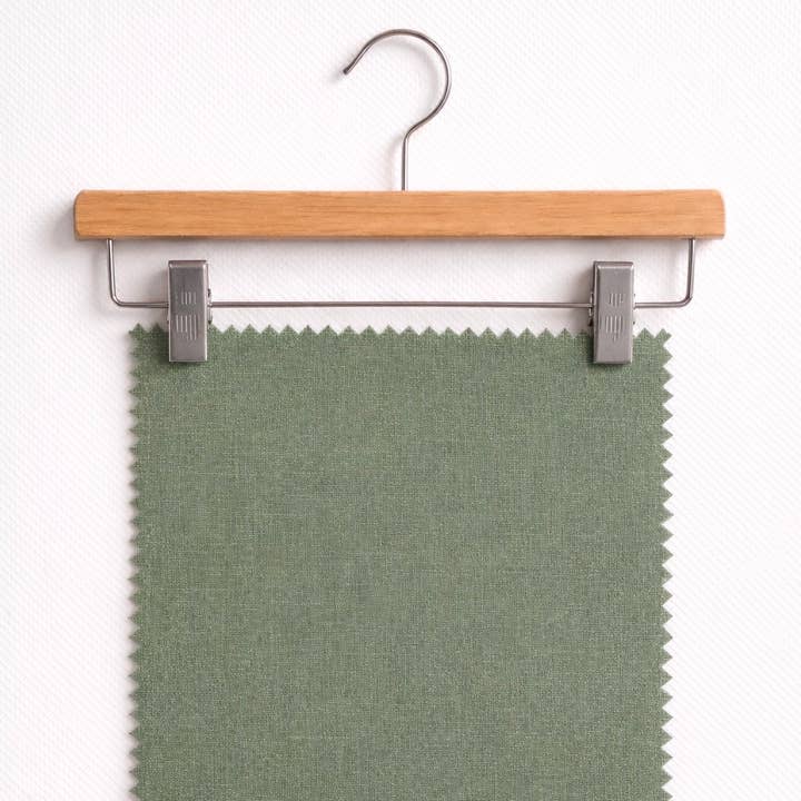 TENCEL™ Lyocell Lino Slub Shirting – Salvia e Nero per la vendita all'ingrosso da parte di BelieveWorks