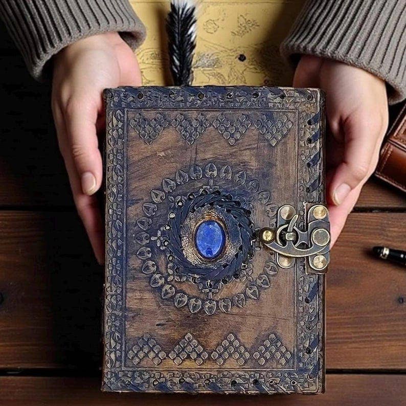 Leatherooze - Vente Journal intime - Journal en cuir embossé 5X7 POUCES 200 pages.2