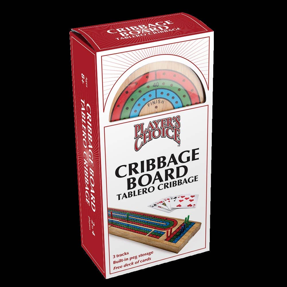 Best Value Products - Wholesale Playing Cards - Player's Choice 3-Track Cribbage Boad + free Deck of Cards1