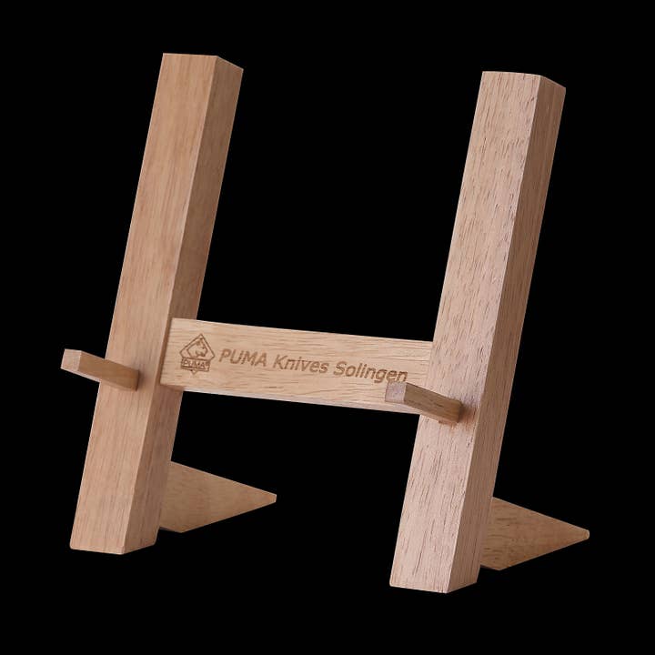 PUMA Parawood knife stand for 1 knife for wholesale by Ed Mahony