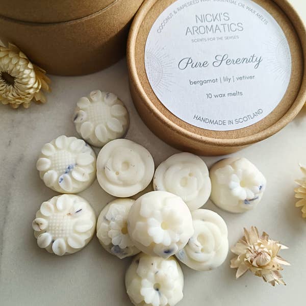 Bergamot & Vetiver Essential Oil Aromatherapy Wax Melts for wholesale by Nicki's Aromatics