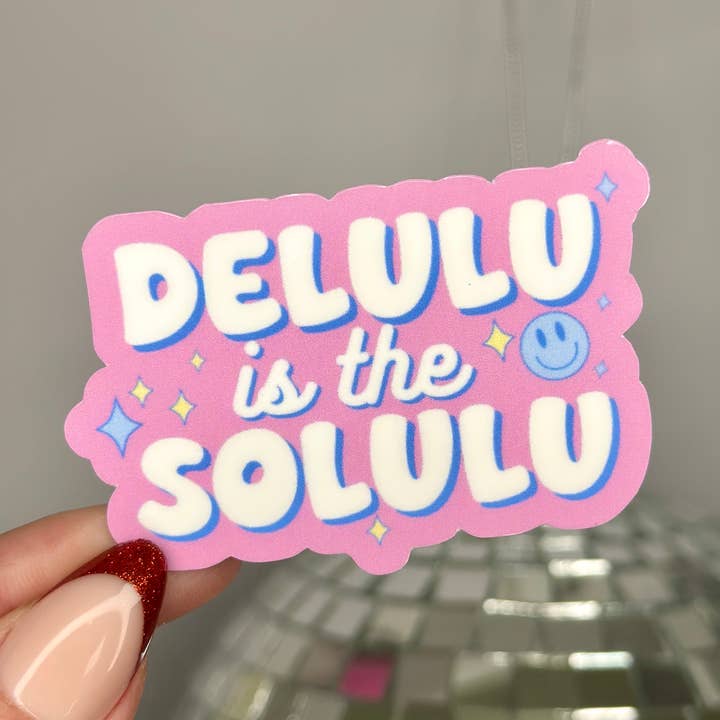 Delulu Is The Solulu Sticker and other Purchase Wholesale delantal. Free Returns & Net 60 Terms on Faire trending on Faire.