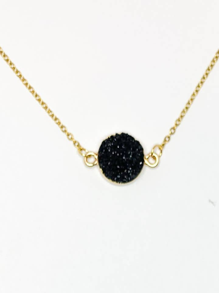 The Gold Black Druzy for wholesale by Little Happies Co