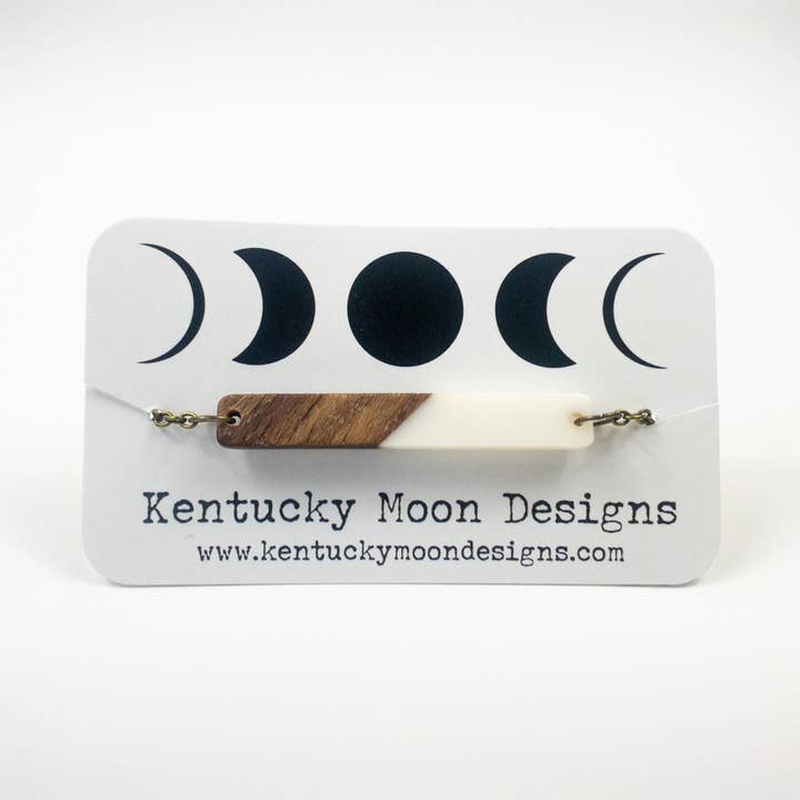 Kentucky Moon Designs - Wholesale Pendant/Charm Necklace - White Bohemian Necklace + Boho Necklace + Lightweight
