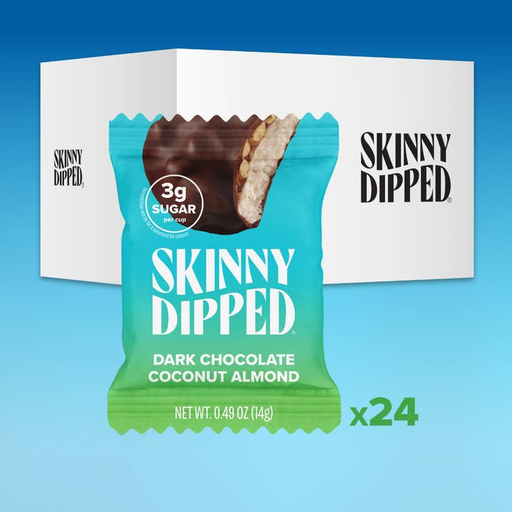 Mini Dark Chocholate Coconut Almond Bites, .53oz for wholesale by SkinnyDipped