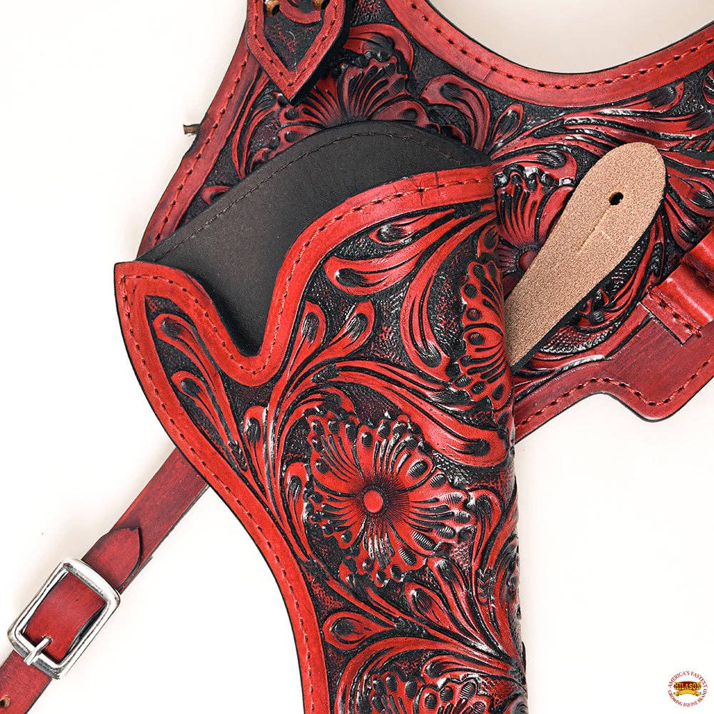 HILASON - Wholesale Horseback Riding Gear - Hilason Western Leather Shoulder Rig Gun Holster 44/45 Caliber9