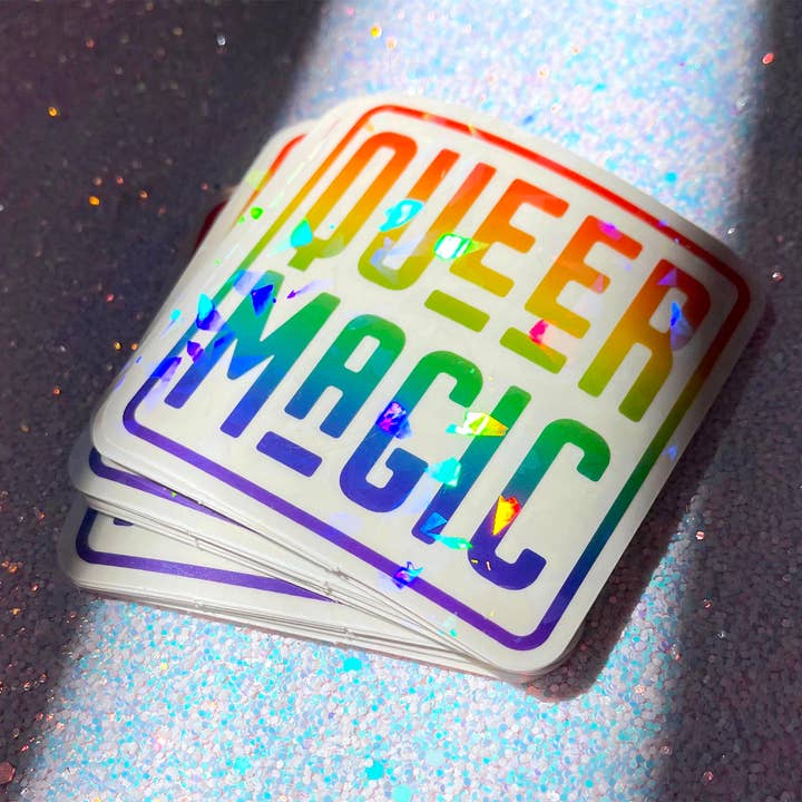 Autocollant holographique transparent Queer Magic pour la vente par TheThirdArrow