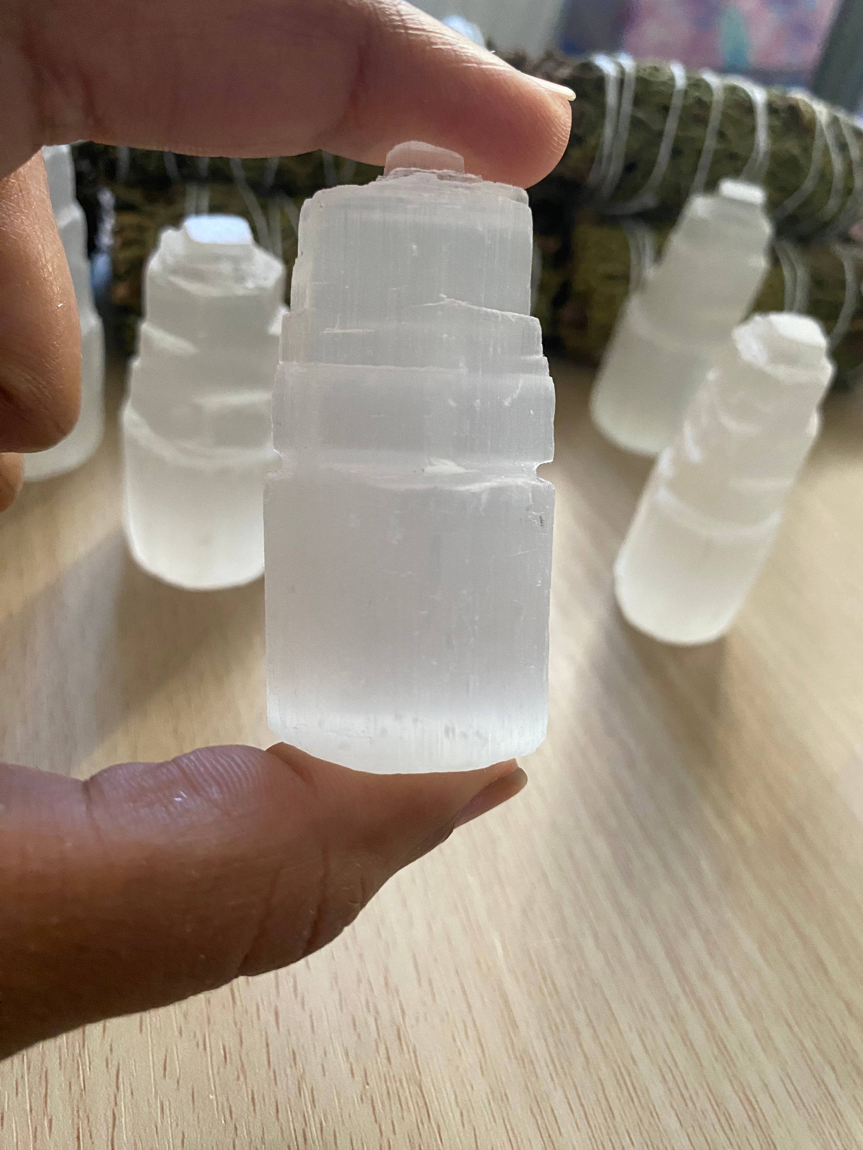 Kamicr8tions – Engroshandel Spirituelle sten og krystaller – Selenit Crystal Tower3