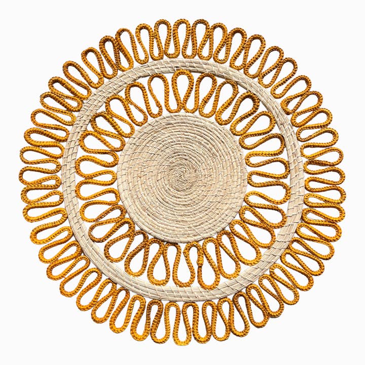 Coro Cora™ - Wholesale Placemat - Magnolia Dos Placemat - Iraca Palm3