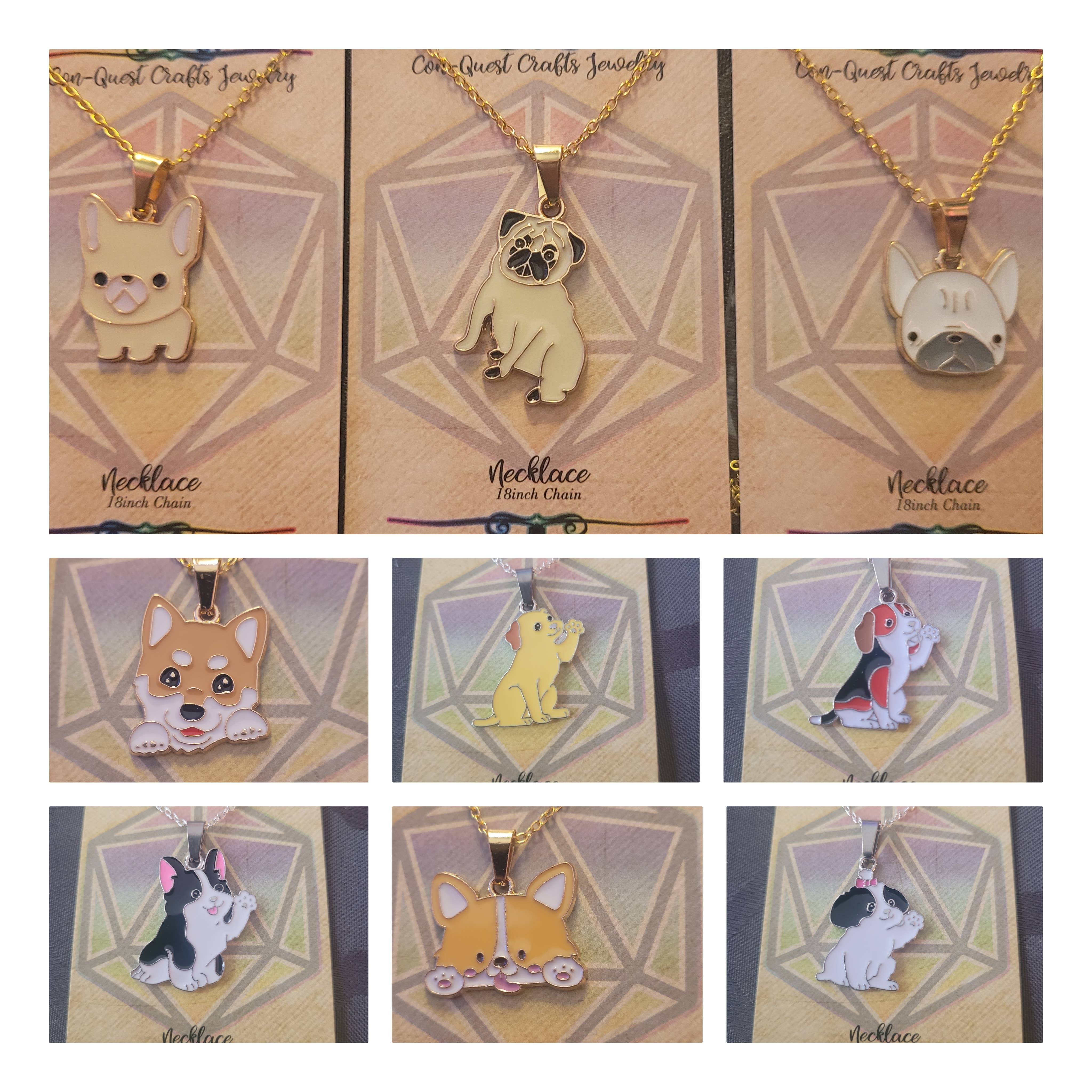 Con-Quest Crafts - Wholesale Dangle Earrings - Cat & Dog Earrings & Necklaces13