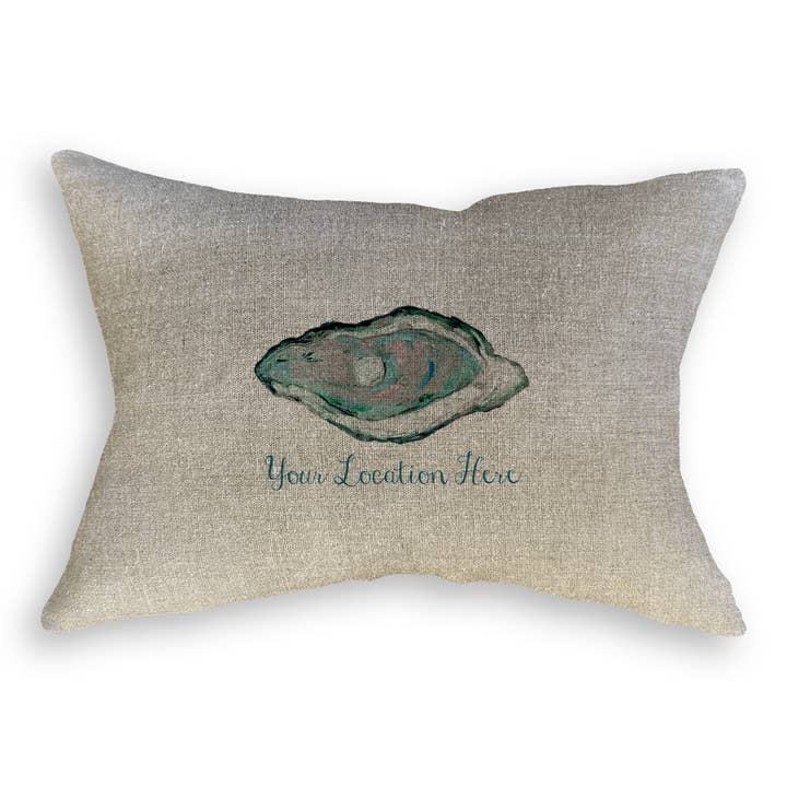 French Graffiti - Wholesale Tea Towel - Aqua Oyster with Location8