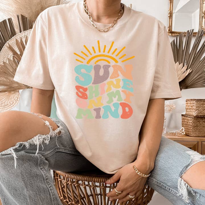Sunshine On my Mind Tshirt for wholesale by Miss Giselle Boutique