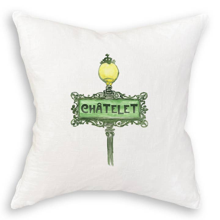 French Graffiti - Wholesale Tea Towel - Chatelet Paris Metro Sign11