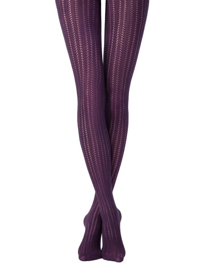 luzy - Wholesale Tights - Women's - Warm lace tights with 3D effect - Fashion Fantasy1