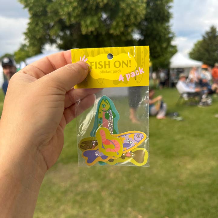 Odd Hare Goods - Wholesale Sticker - Fish On! Sticker Pack2