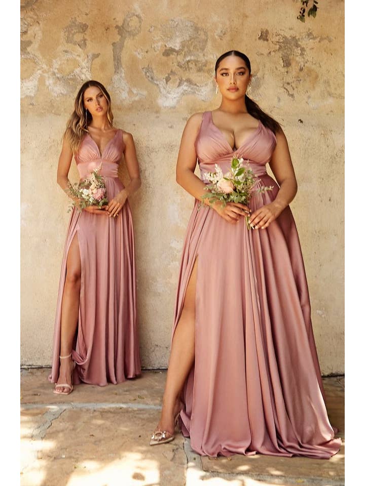 Tux-USA® - Wholesale Gown - Women's - Sofr Satin A-Line Dress - 34