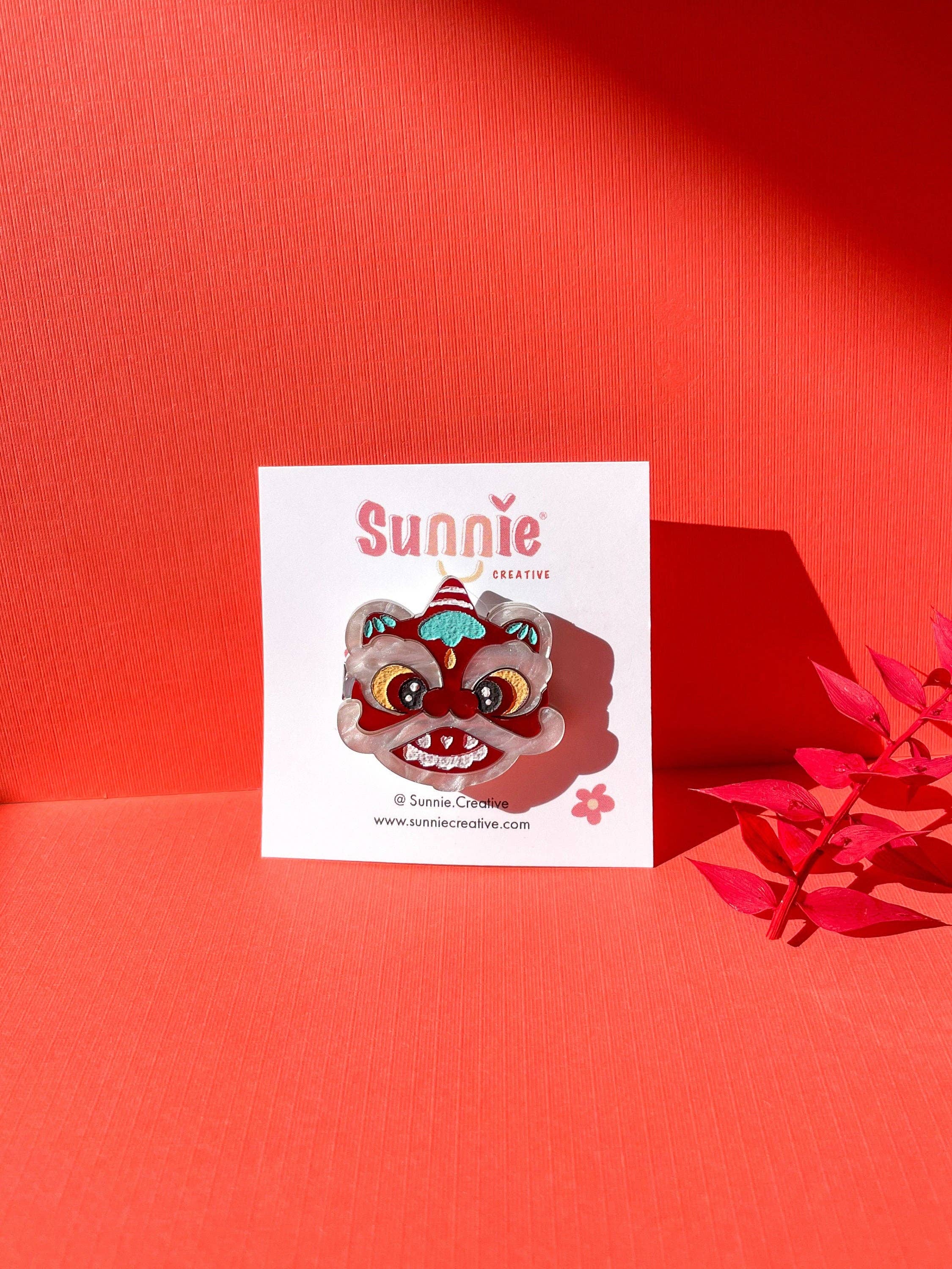 Sunnie Creative - Wholesale Hair Clip - Women's - Lion Dance Hair Clip
