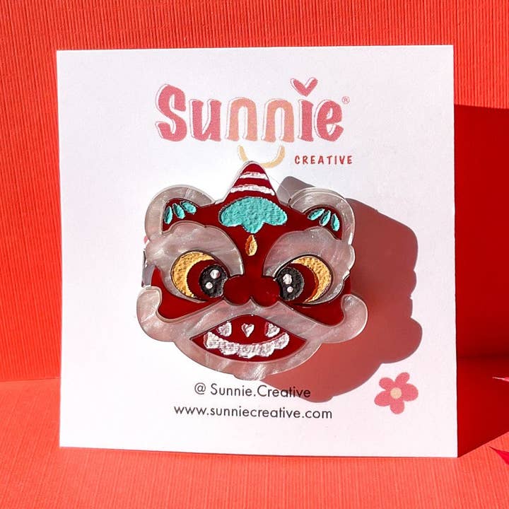 Sunnie Creative - Wholesale Hair Clip - Women's - Lion Dance Hair Clip0