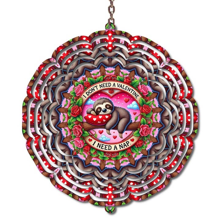 Ich brauche keinen Valentinstag-Windspinner, Valentinstag, Geschenk für die beste Freundin für den Großhandel von Uniquely Designed By Rebecca