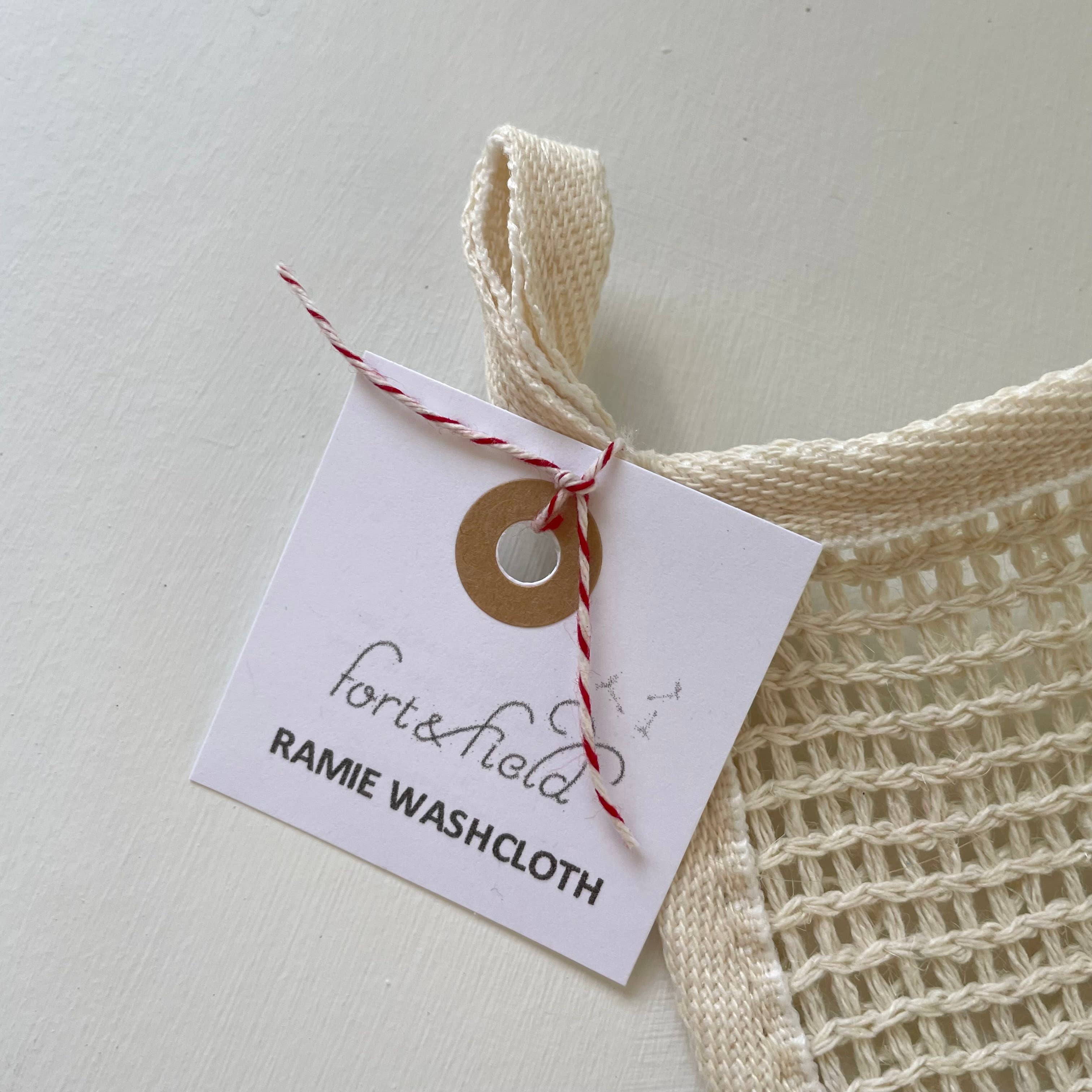 fort & field - Wholesale Wash Cloth - Exfoliating 10 in square eco ramie washcloth with loop4