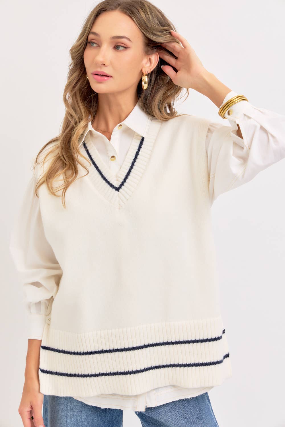 Sweet Lovely by Jen - Wholesale Knit Sweater - Women's - EFFORTLESSLY ESSENTIAL KNIT TOP/VEST40