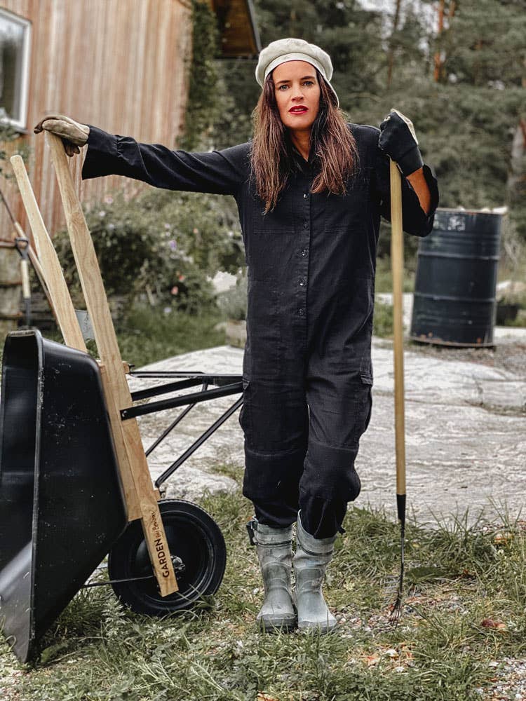 by Benson – ferramenta de jardinagem por atacado – Carriola Garden Barrow Deluxe - Cesto preto fosco de 90 L3