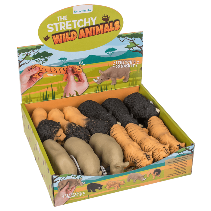 Out of the blue KG - Venta al por mayor Conjunto de juguetes - Niños - Animales salvajes elásticos de X cm1