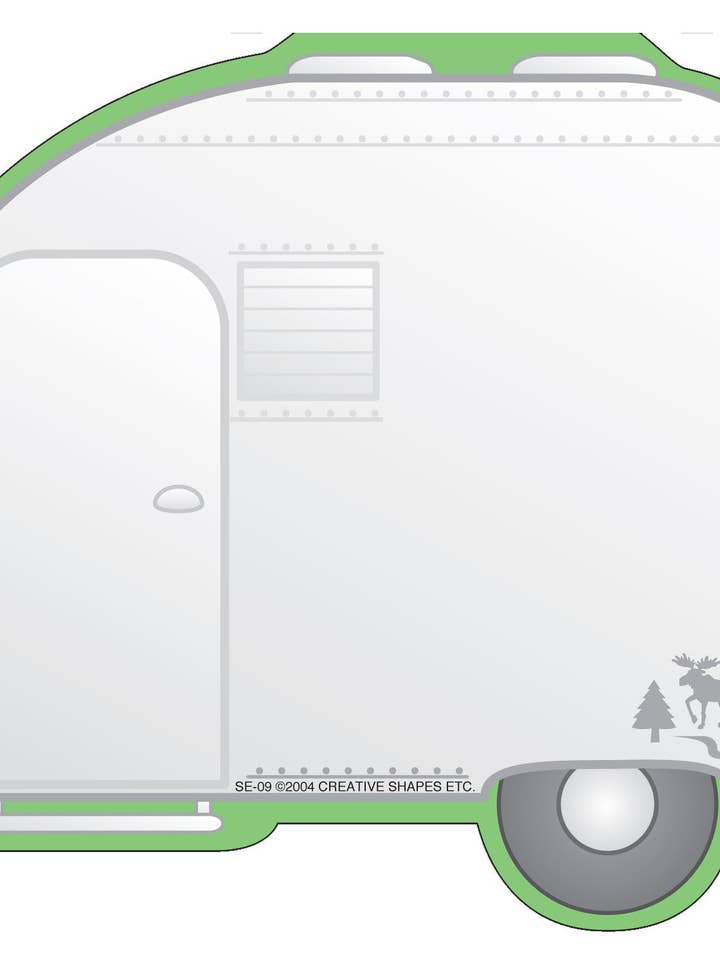 Large Notepad - Camper for wholesale by Creative Shapes Etc.