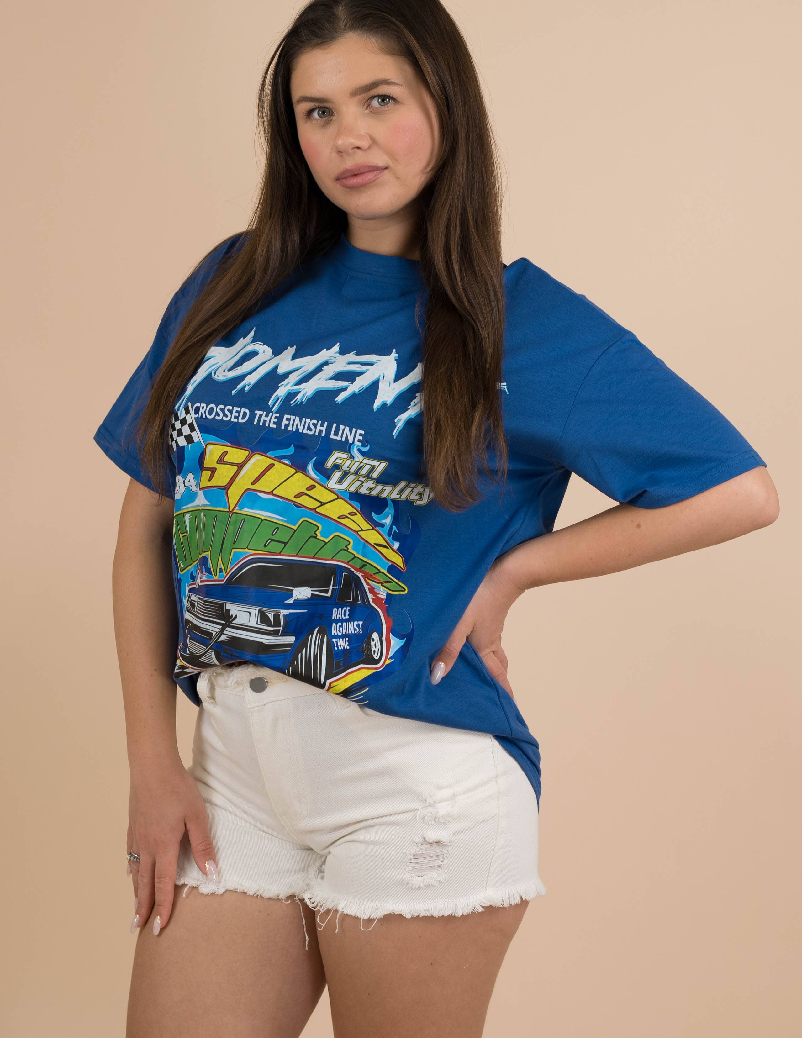 Fashion Combination – Großhandel Bluse – Damen – Coolane Brief- & Auto-Print-T-Shirt8