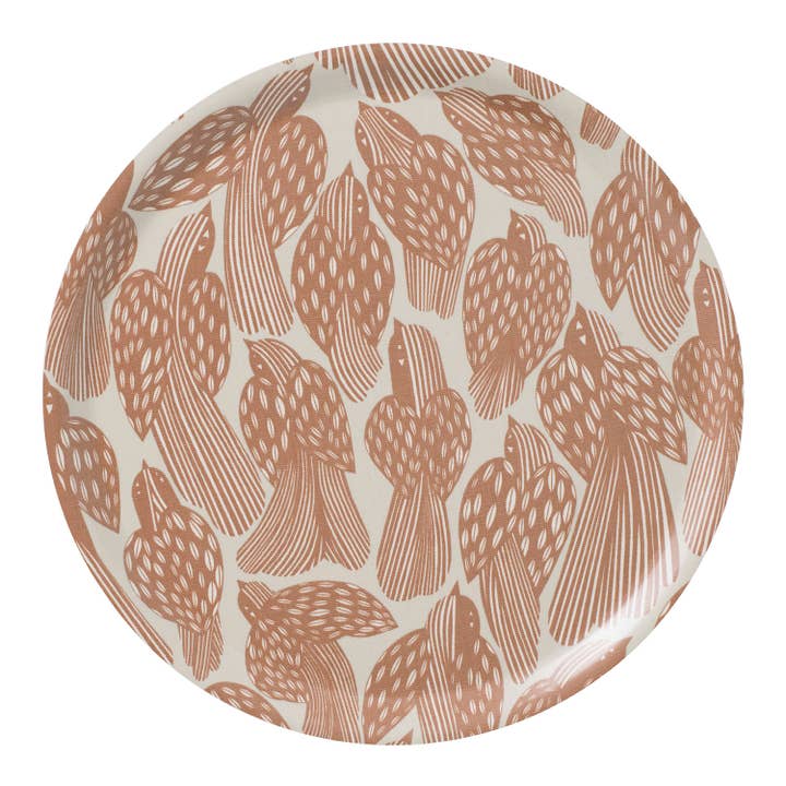 BIRDS Tray Ø38 cm - Rust for wholesale by Spira of Sweden