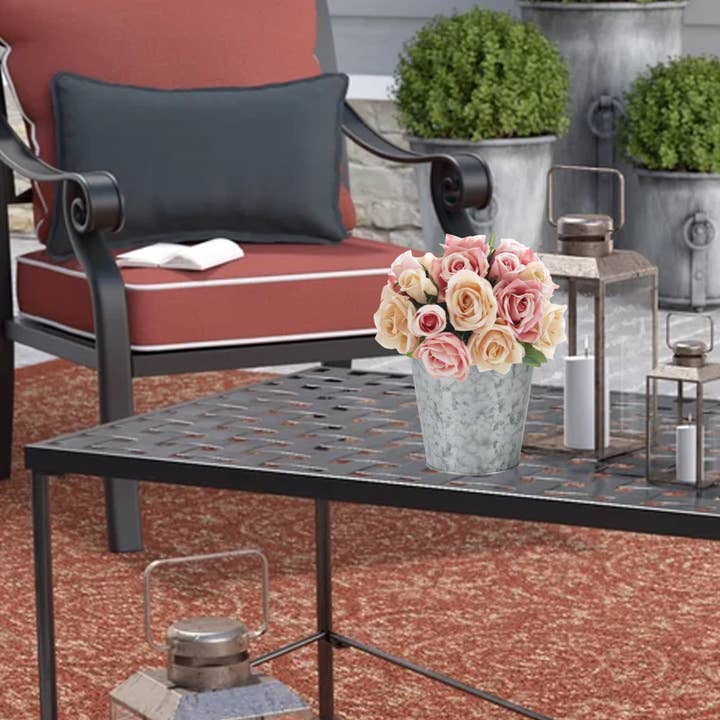 DAHO - Wholesale Plant pot - 5.12'' Metal Planter/Vase for Home, Garden, Wedding, Outdoor12