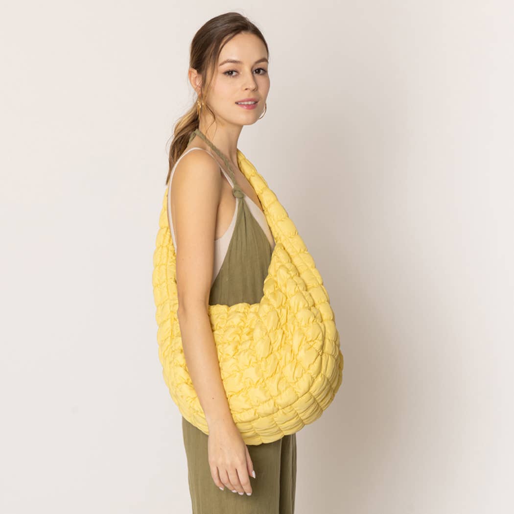 Fashion City - Wholesale Shoulder Bag - Women's - Stylish Lightweight Puffer Shoulder Large Bag7