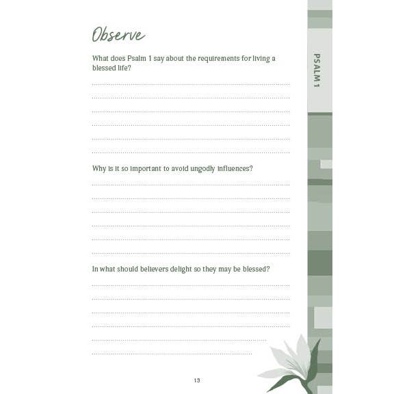 Barbour Publishing, Inc. - Wholesale Religion - Psalms : An All-in-One Study on God's Song Book6