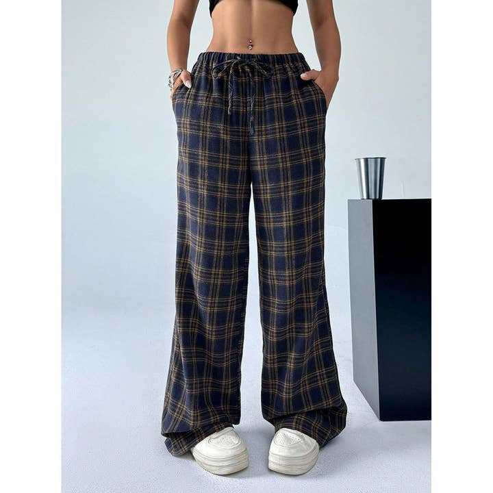 Masyal - Wholesale Pants - Women's - Spring and Autumn Women's High Waist Wide Leg Slim Pants8