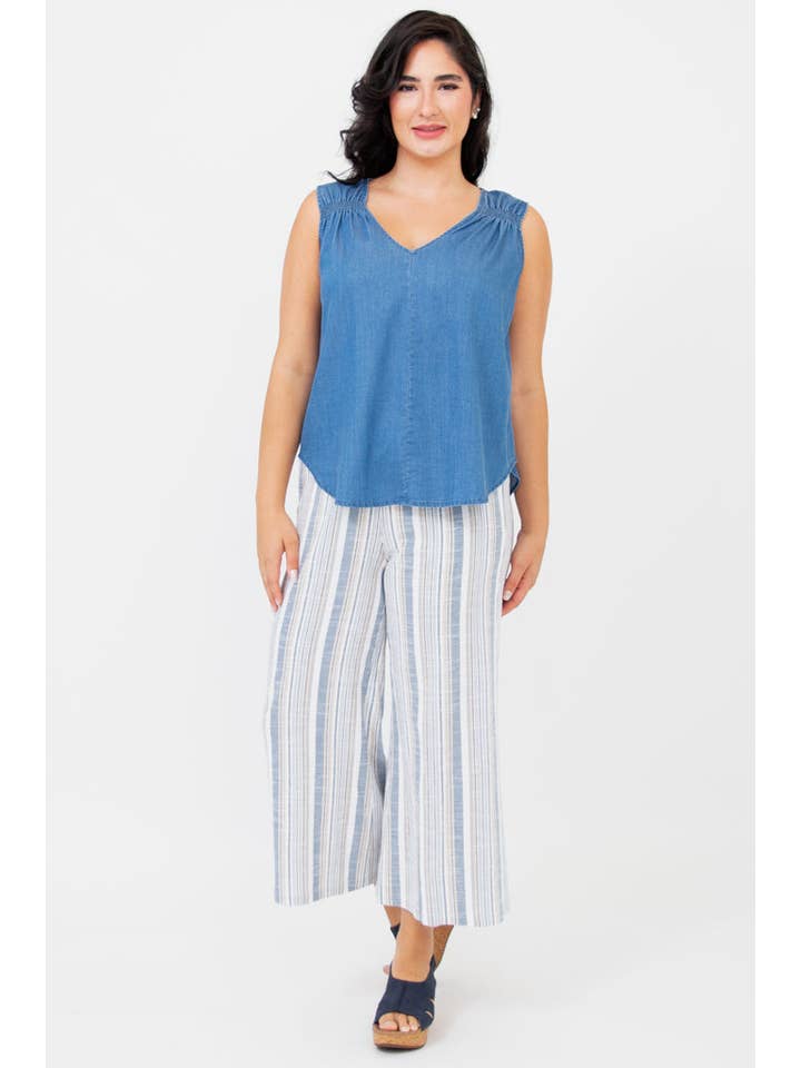 Blue Sky Clothing Co LLC - Wholesale Tank Top - Women's - Tamara Tank, Denim, Tencel