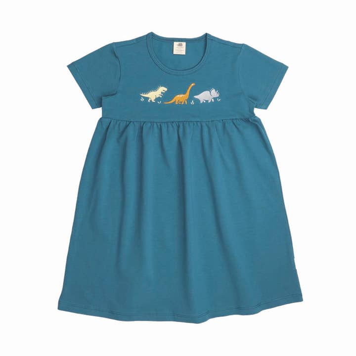 Running Dinosaurs-Babydoll Dress for wholesale by walkiddy