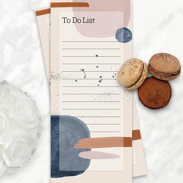 Mod Lounge Paper Company - Wholesale Notepad - Modern Blush and Blue To Do Organizational List Notepad0