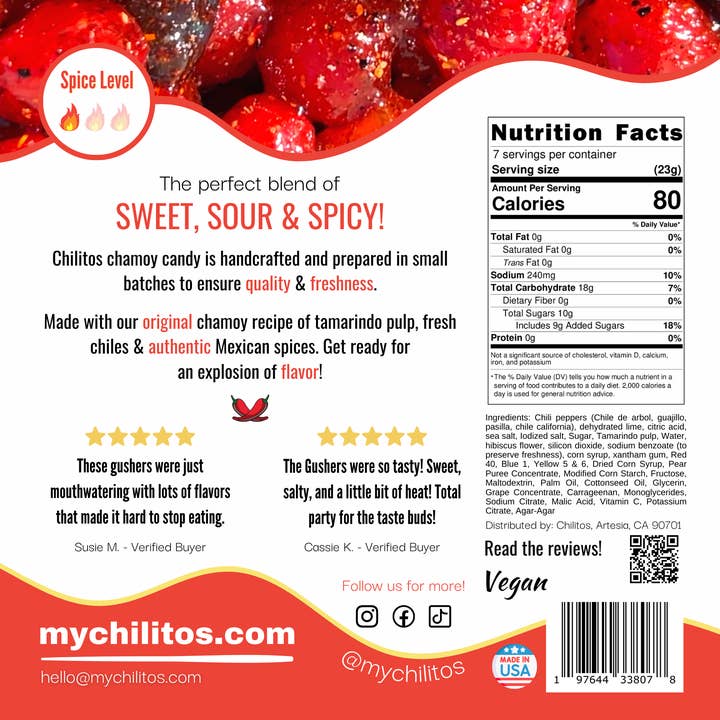 Chilitos – wholesale Gummy – Gusher Balls Chamoy Candy