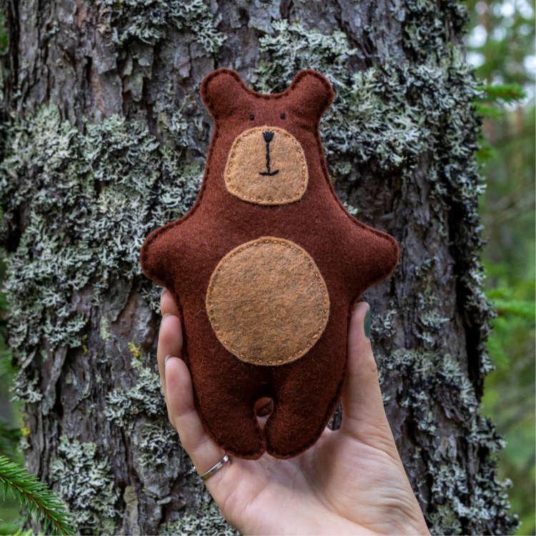 Mimihali - Wholesale Craft Sewing Kit - BEAR and TREE felt sewing kit for kids4