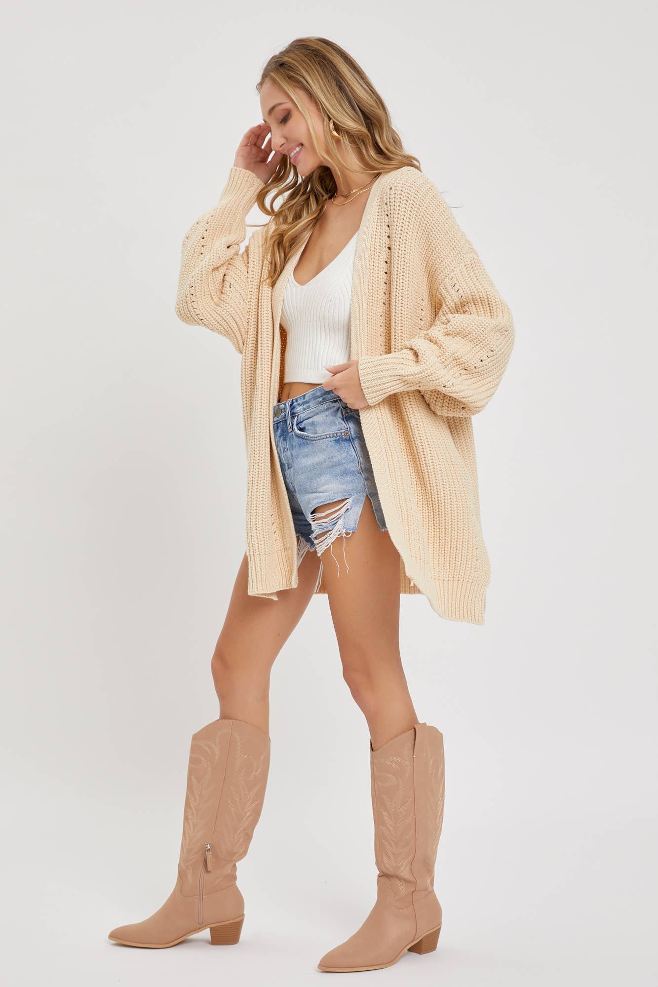 Sweet Lovely by Jen - Wholesale Cardigan - Women's - KNIT SWEATER CARDIGAN COMFORTABLE EFFORTLESS LOOK16