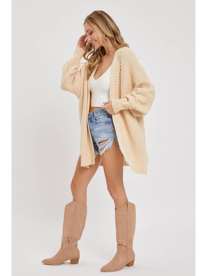 Sweet Lovely by Jen – Großhandel Strickjacke – Damen – STRICKPULLOVER, CARDIGAN, BEQUEMER, MÜHELOSER LOOK24