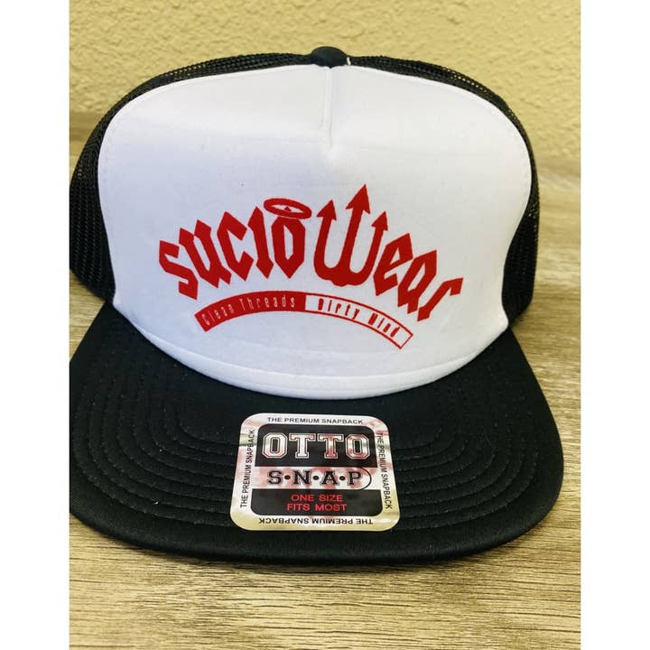 CASQUETTE À VISIÈRE PLATE OTTO TRUCKER « SUCIO LOGO » OFFICIELLE SUCIOWEAR pour la vente par suciowear