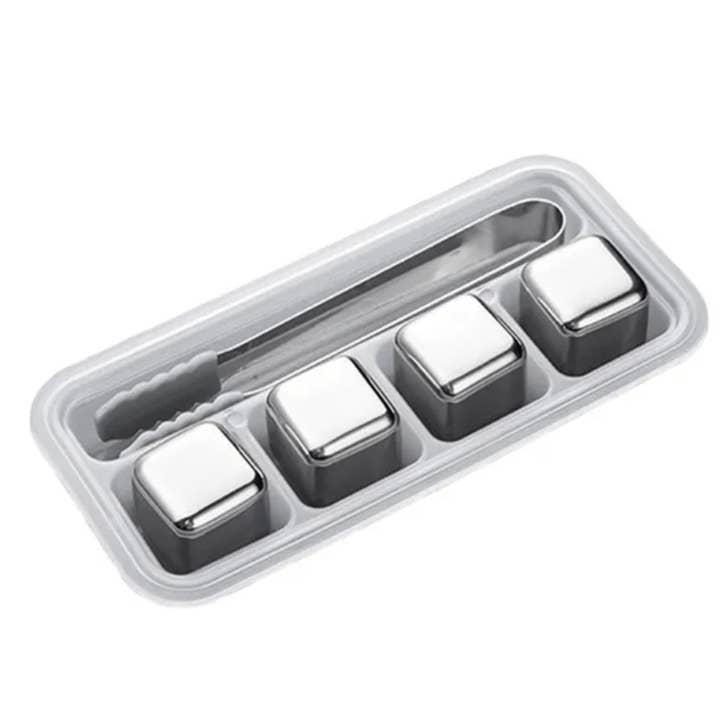 TsukiGlass – wholesale Drink chilling cubes – STAINLESS STEEL WHISKY STONES